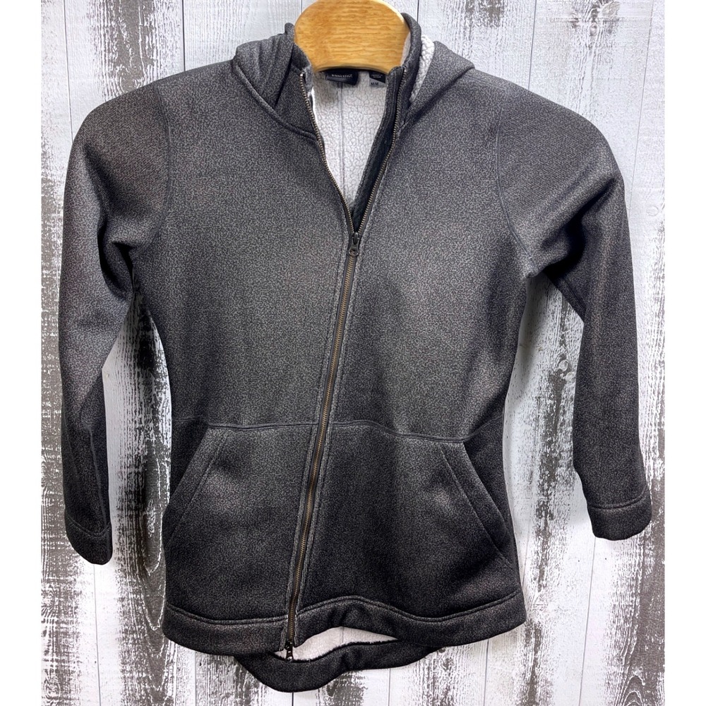 Marmot Womens M Gray Sherpa Lined Fleece Full Zip Hoodie Jacket